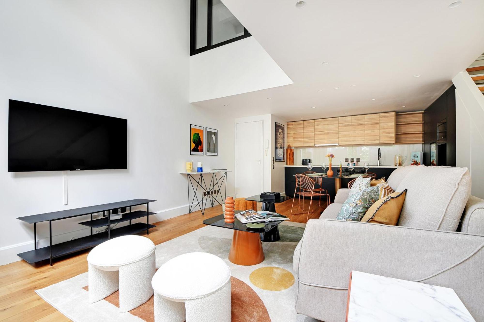 Amazing Loft 2Br - Eiffel Tower Daire Paris Dış mekan fotoğraf